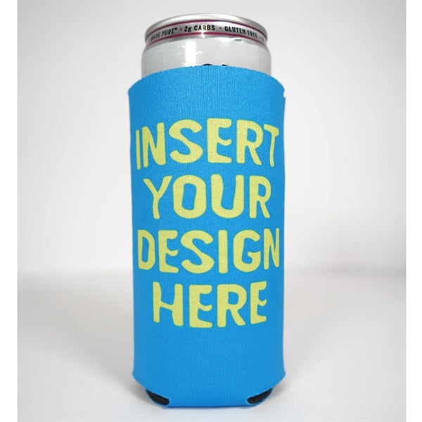 Full Color 16oz Neoprene Tall Can Coolie