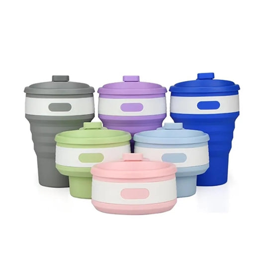 12oz Silicone Folding& collapsible coffee MUGS/CUPS