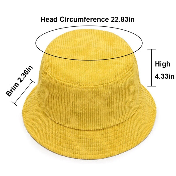 Autumn Winter Corduroy Bucket Hat