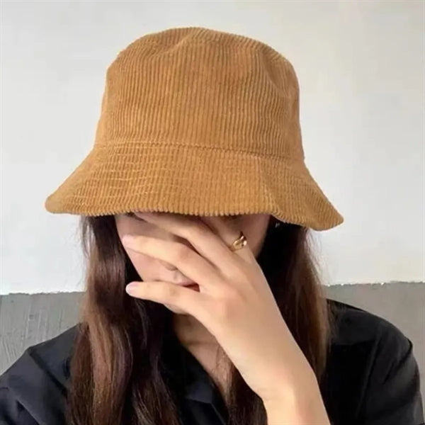 Autumn Winter Corduroy Bucket Hat