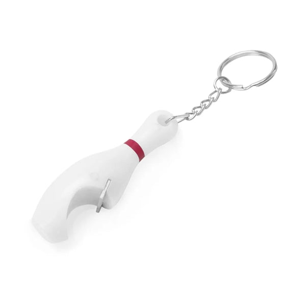 Bowling Pin Bottle Opener Keychain