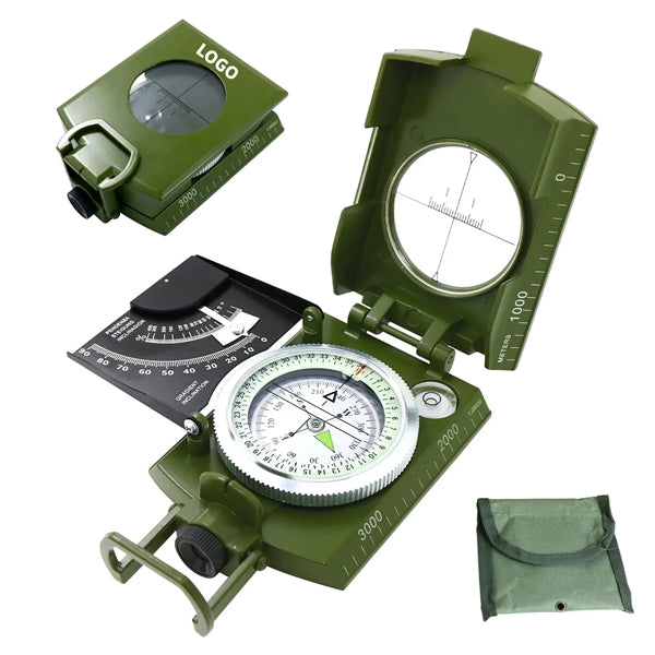 Military Lensatic Compass with Carrying Case