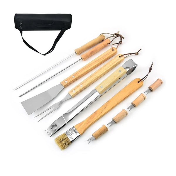 11-Piece BBQ Tool Set With Polyester Carrying Case