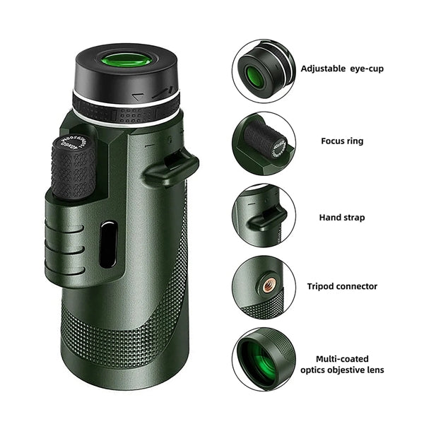 40X60 Optical Binoculars Monocular Scope Telescope