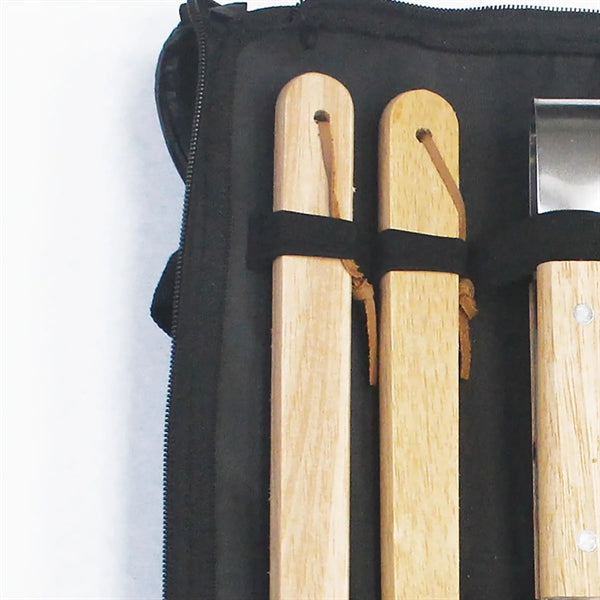 11-Piece BBQ Tool Set With Polyester Carrying Case