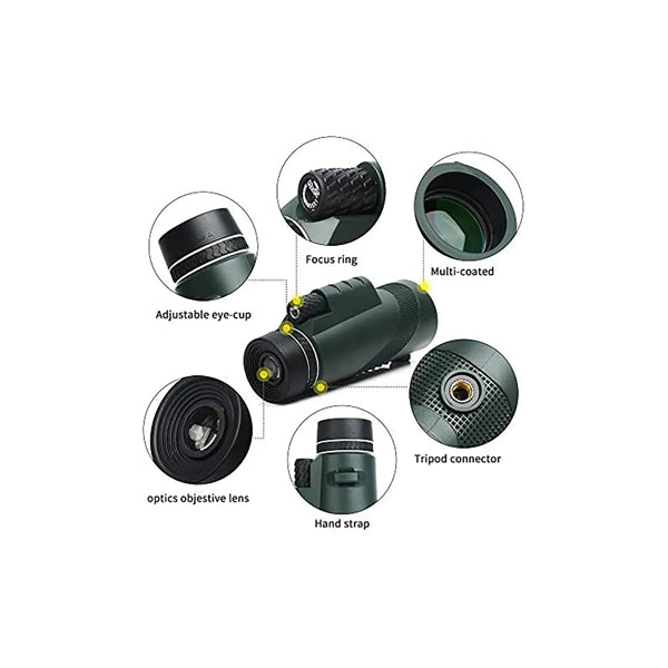 40X60 Optical Binoculars Monocular Scope Telescope