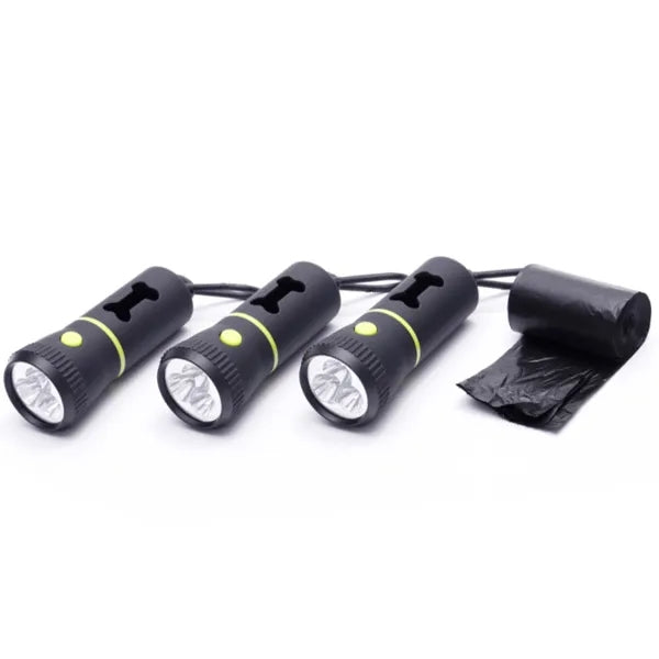 Waste Bags Dispenser with LED Flashlight