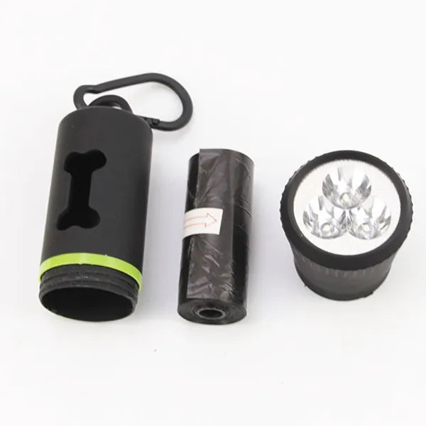 Waste Bags Dispenser with LED Flashlight