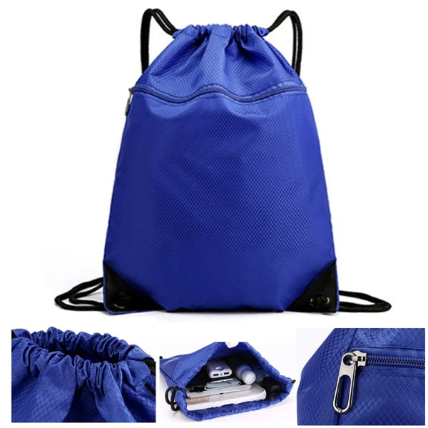 Canvas Travel Sports Drawstring Backpack