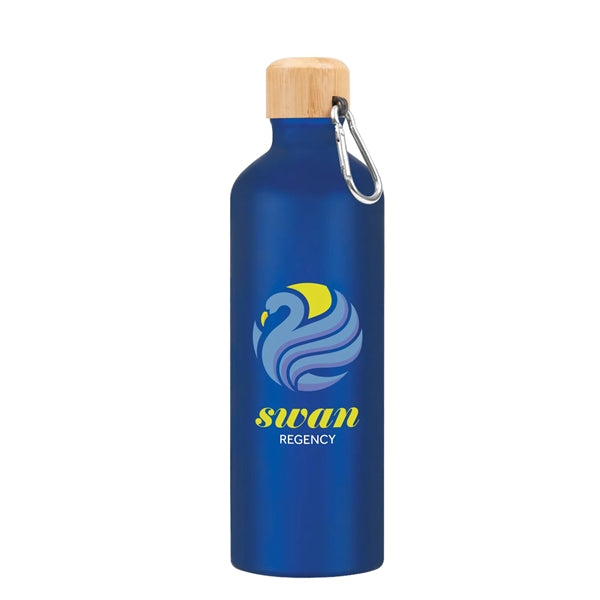 25 Oz. Aluminum Tundra Bike Bottle With Bamboo Lid