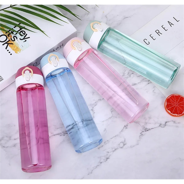 Bouncing Lid Plastic Water Bottle
