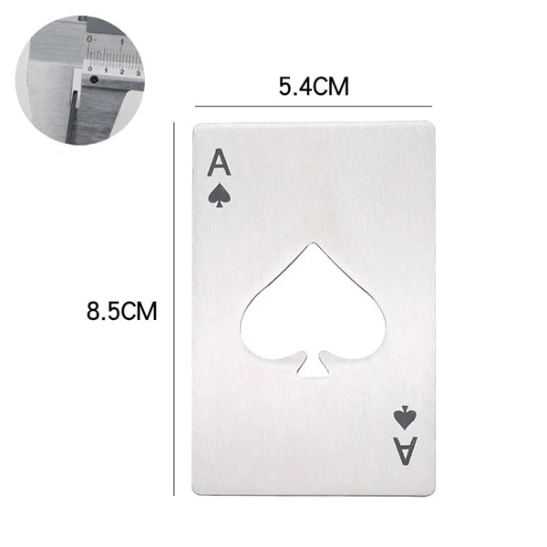 Poker Shaped Bottle Opener