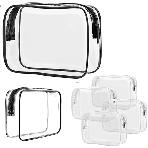 Travel Clear Makeup Cosmetic Carry on Toiletry PVC Bags
