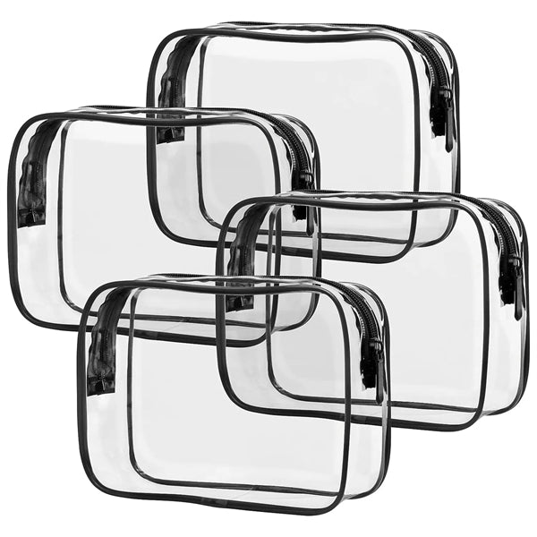 Travel Clear Makeup Cosmetic Carry on Toiletry PVC Bags