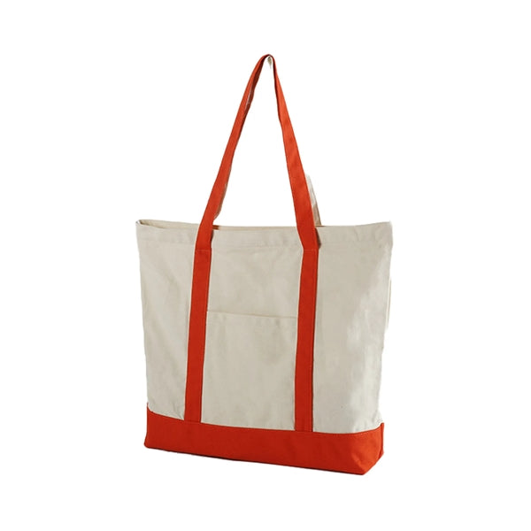 12oz Canvas Boat Tote Bag w/Pocket