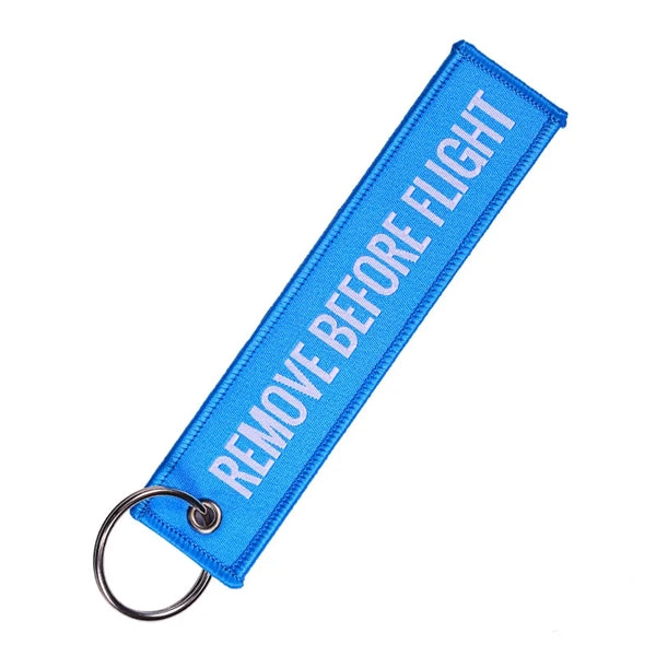 Woven Embroidered Keychain Tag