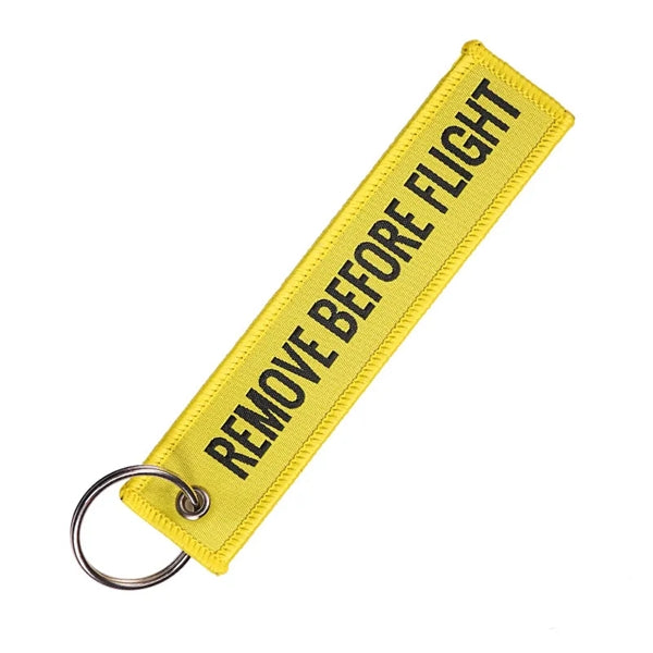 Woven Embroidered Keychain Tag