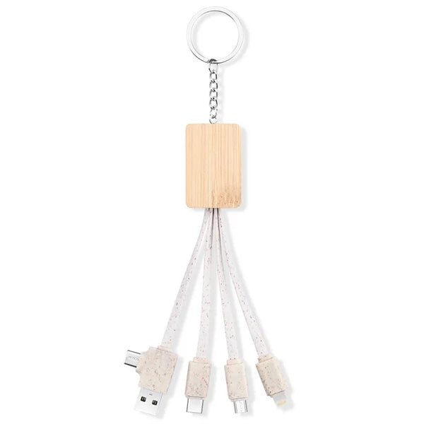 Ring Eco Friendly Bamboo Multi 4 In 1 Charging Cable