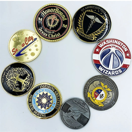 1 3/4" Custom Challenge Coin Double Sided Cast Zinc Alloy