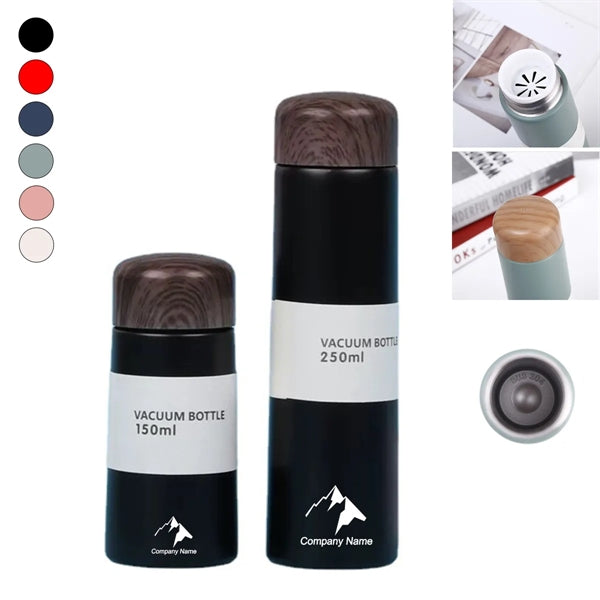 Mini Insulated Mug With Woodgrain Lid