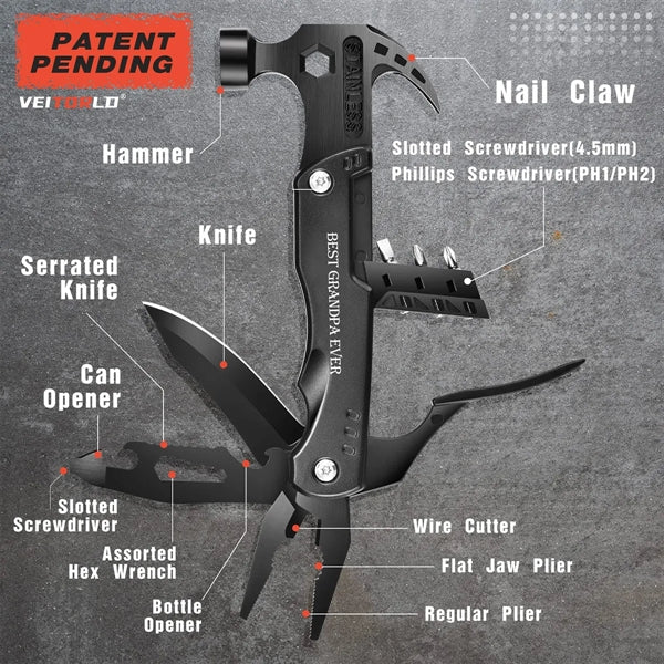 Multi-Functional Croquet Hammer