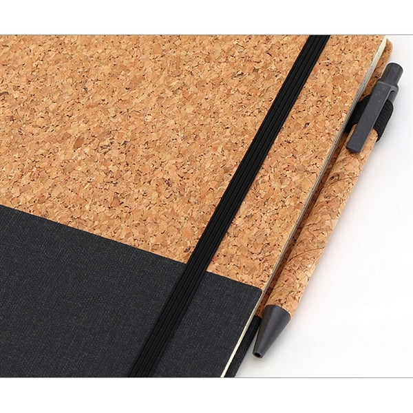 A5 Cork Wood Grain Notebook