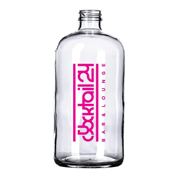 32 oz. Clear Boston Round Growler