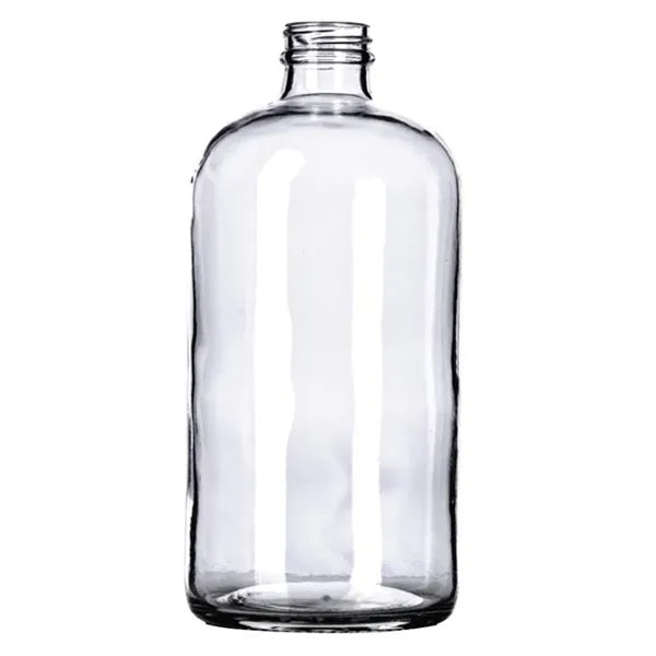 32 oz. Clear Boston Round Growler