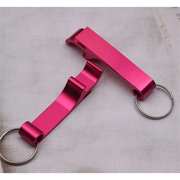 Multicolor Aluminum Bottle Opener Keychain