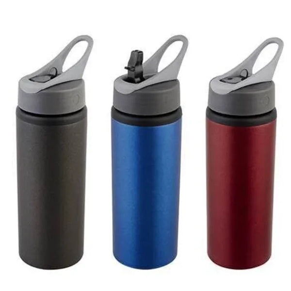 25 oz Aluminum Water Bottle with Sports Sipper Flip Straw