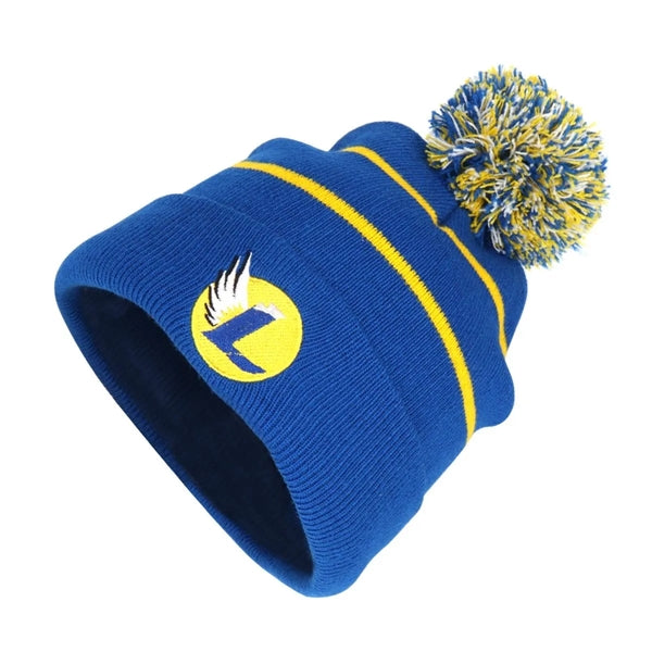 Tri-Tone Pom Beanie