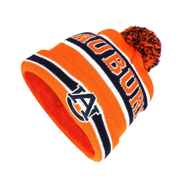 Tri-Tone Pom Beanie