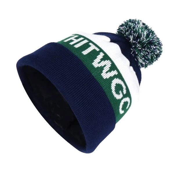 Tri-Tone Pom Beanie
