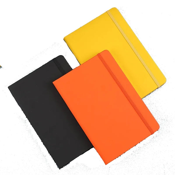 Soft Leather Journal Notebook with Elastic band