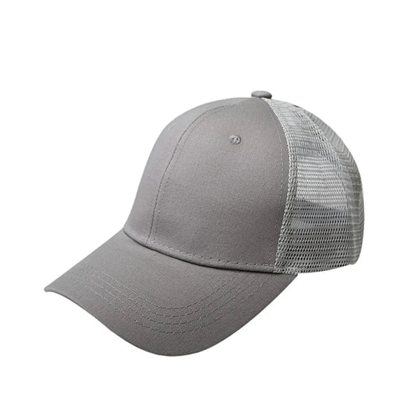 Cotton Ponytail Mesh Baseball Cap