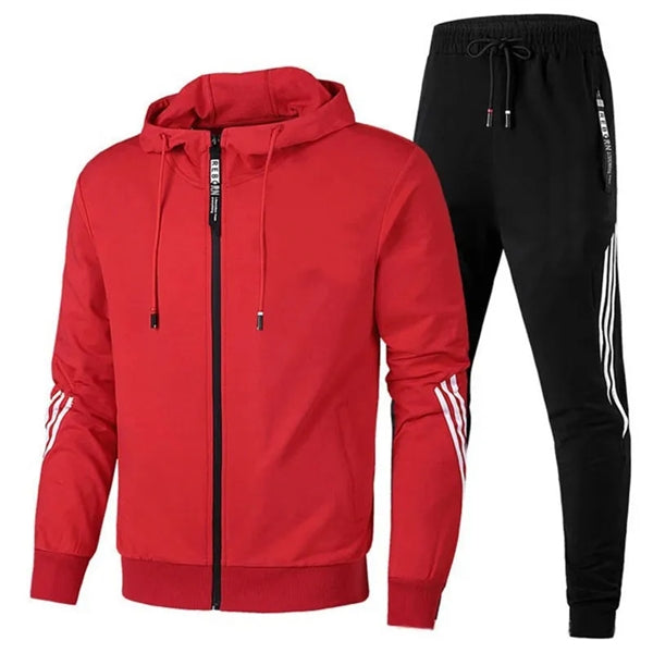 Leisure Outdoor Sports Hoodie Set W/ Zipper