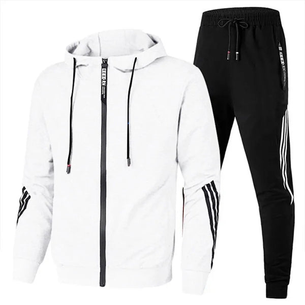 Leisure Outdoor Sports Hoodie Set W/ Zipper