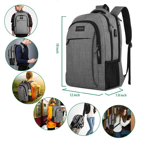 Large Capacity Multi-Function USB Backpack