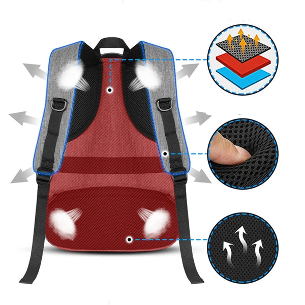 Large Capacity Multi-Function USB Backpack