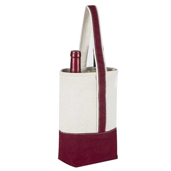 Canvas Wine Tote Bag