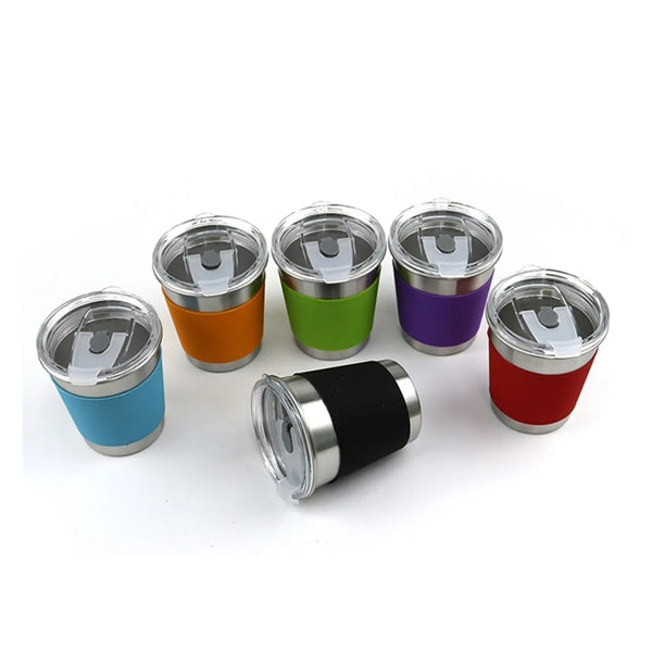 12oz Stainless Cup With Sliding Lid Anti-hot Mugs Anti-slip