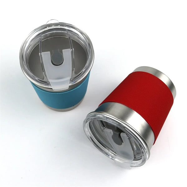 12oz Stainless Cup With Sliding Lid Anti-hot Mugs Anti-slip