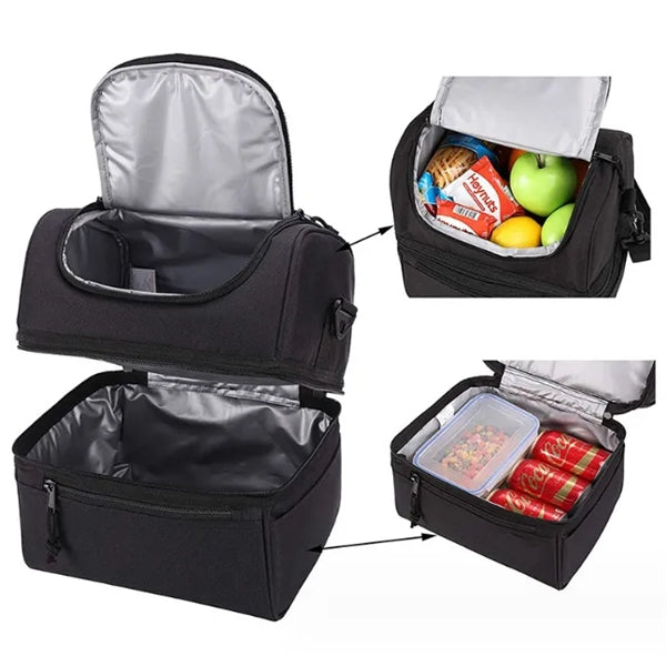Lunch cooler with handle