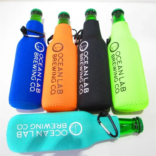 Neoprene Bottle Cooler Sleeve with Opener