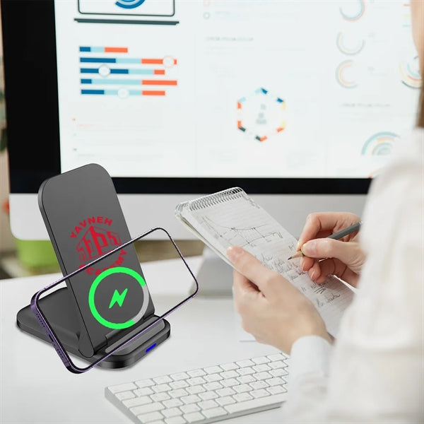 Peoria 15W Foldable Wireless Charger Stand