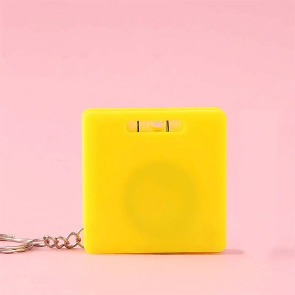 Square Level Tape Measure With Keychain