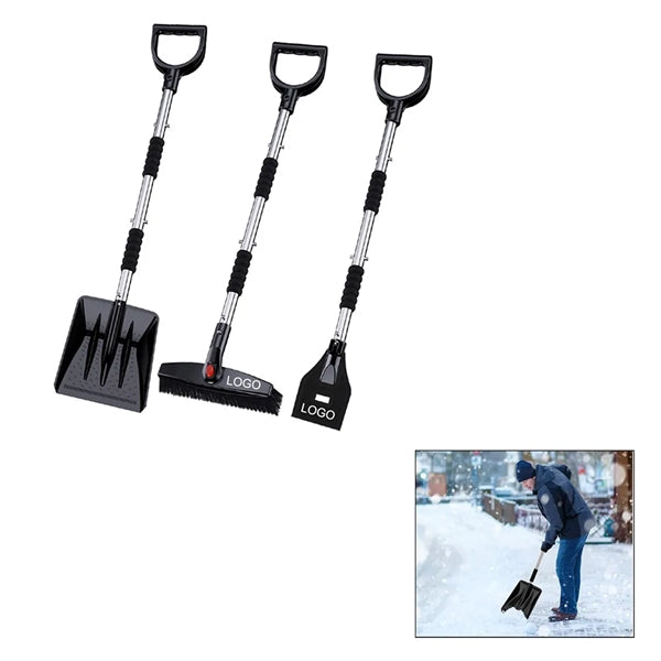 3-in-1 Snow Shovel Ice Scraper or Brush Kit