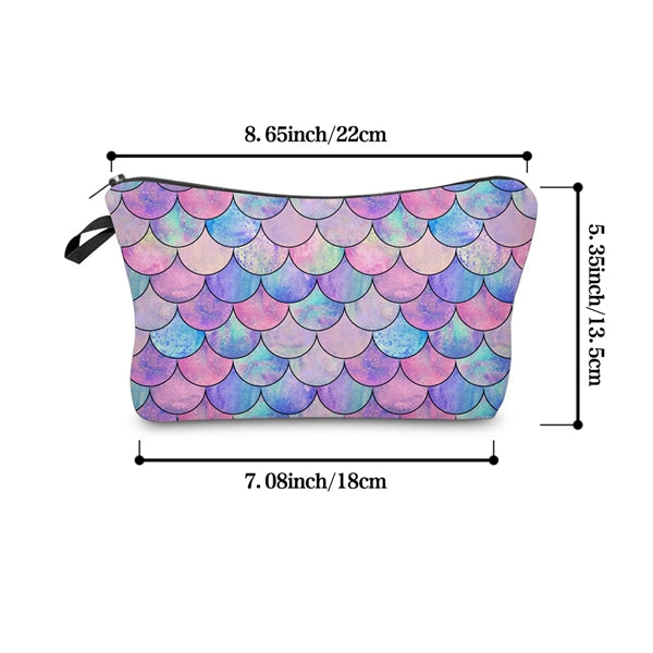 Cosmetic Bag Zipper Purse Pouch