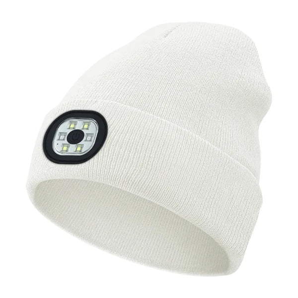 Outdoor Cycling LED Knitted Beanie Hat