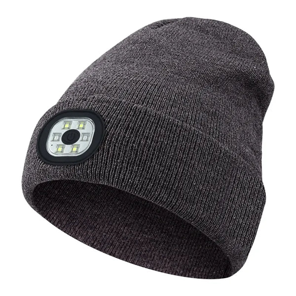 Outdoor Cycling LED Knitted Beanie Hat